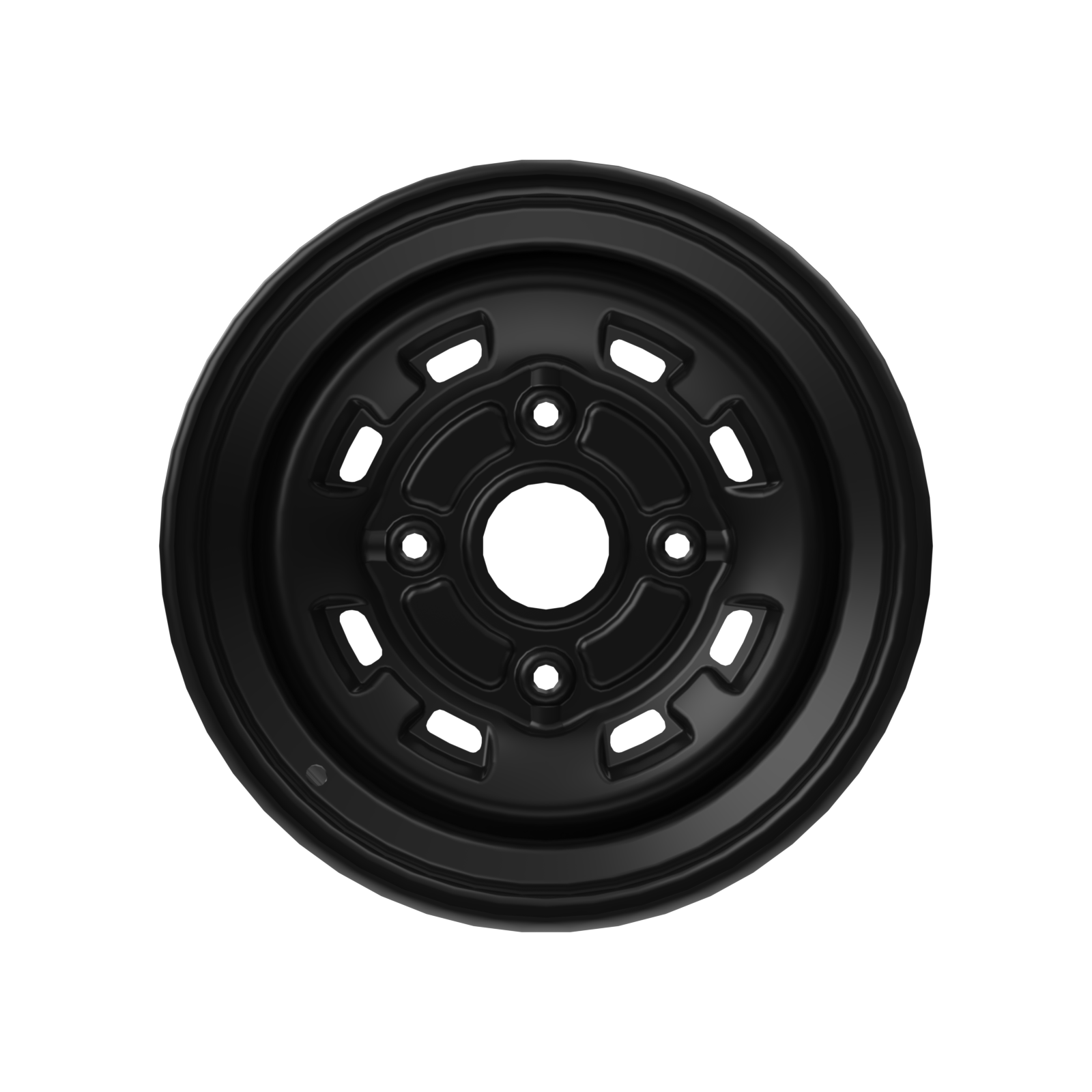 Can-Am Roue en acier 14" x 6.5" avant Noir profond