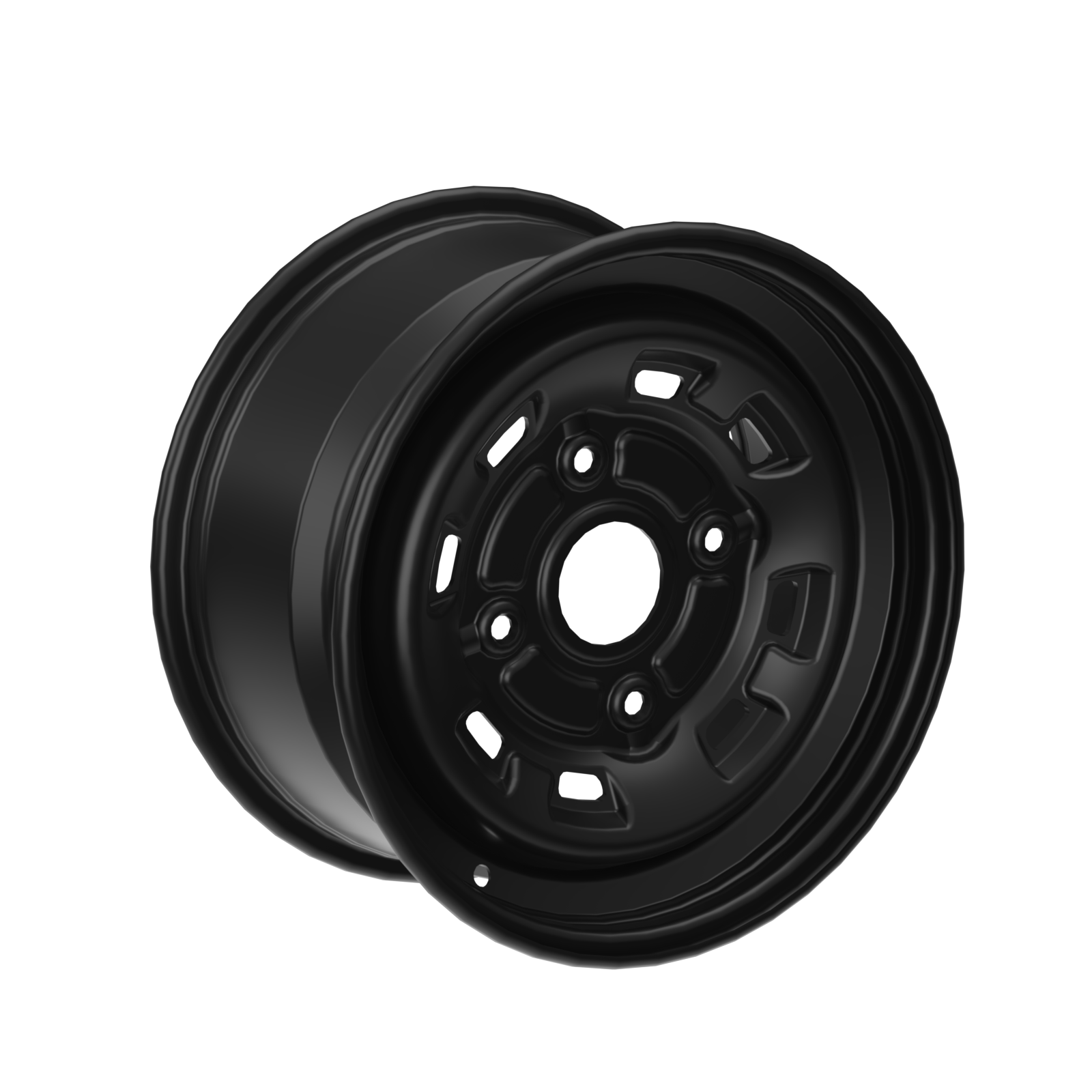 Can-Am Roue en acier 14" x 7" avant Noir profond