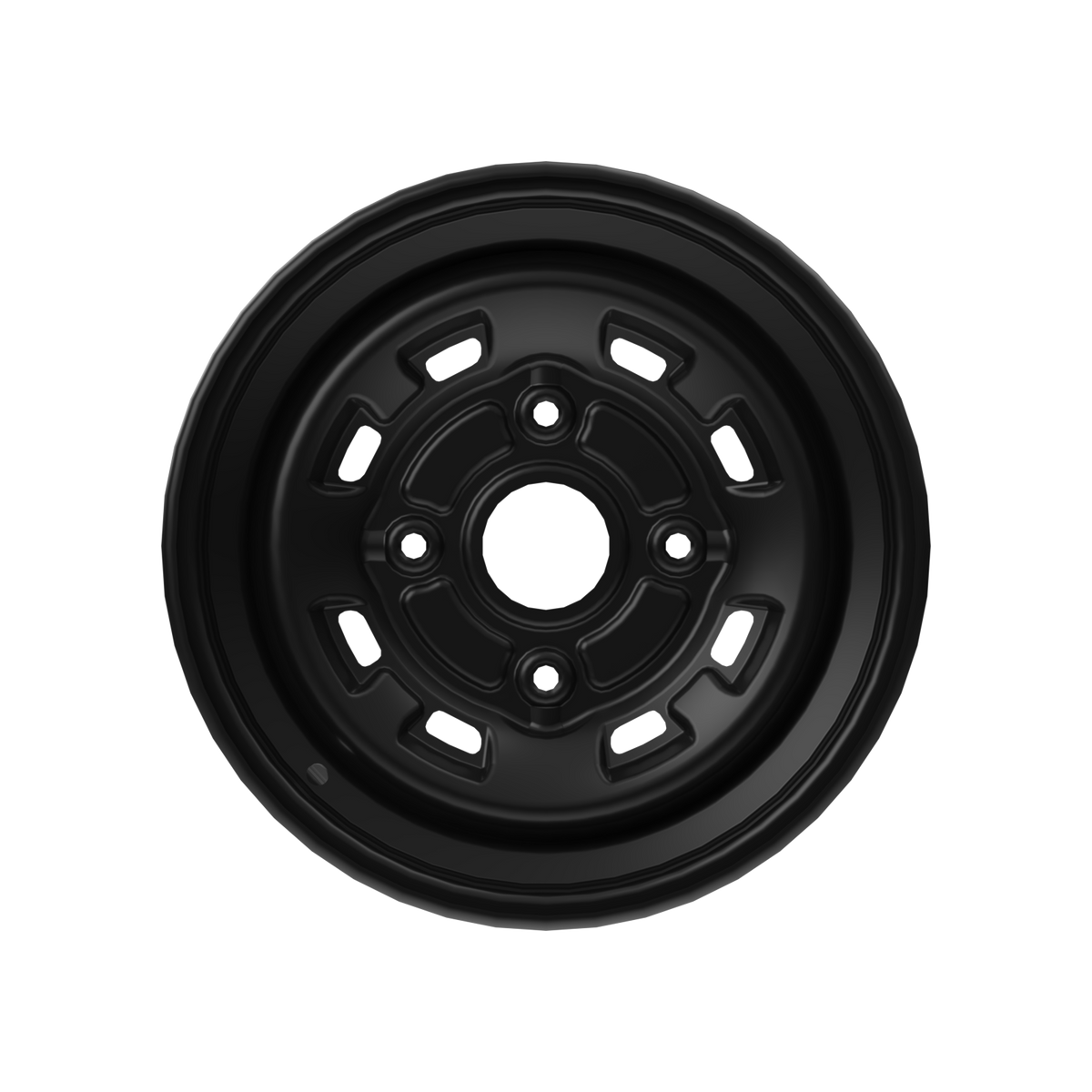 Can-Am Roue en acier 14" x 7" avant Noir profond
