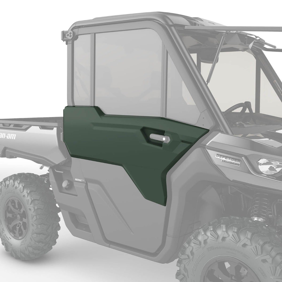 Can-Am Defender Front Right Door Trim - Compass Green
