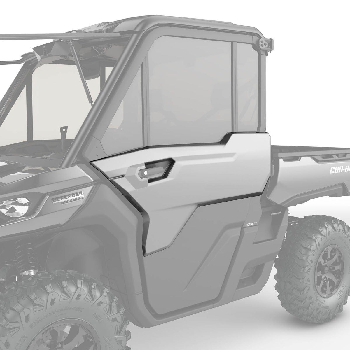 Can-Am Defender Front Left Door Trim - Hyper Silver