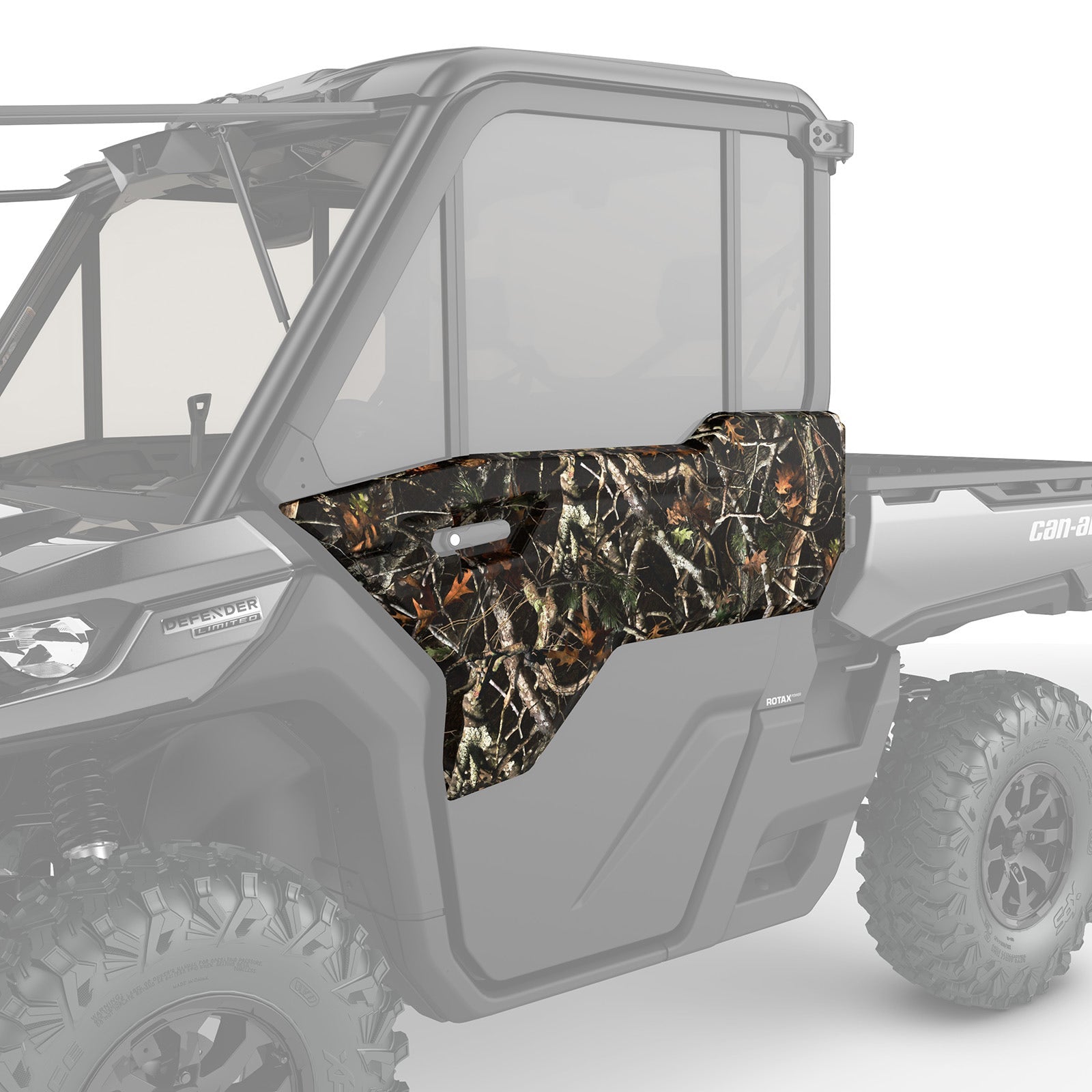Can-Am Defender Front Left Door Trim - Dark Wildland Camo
