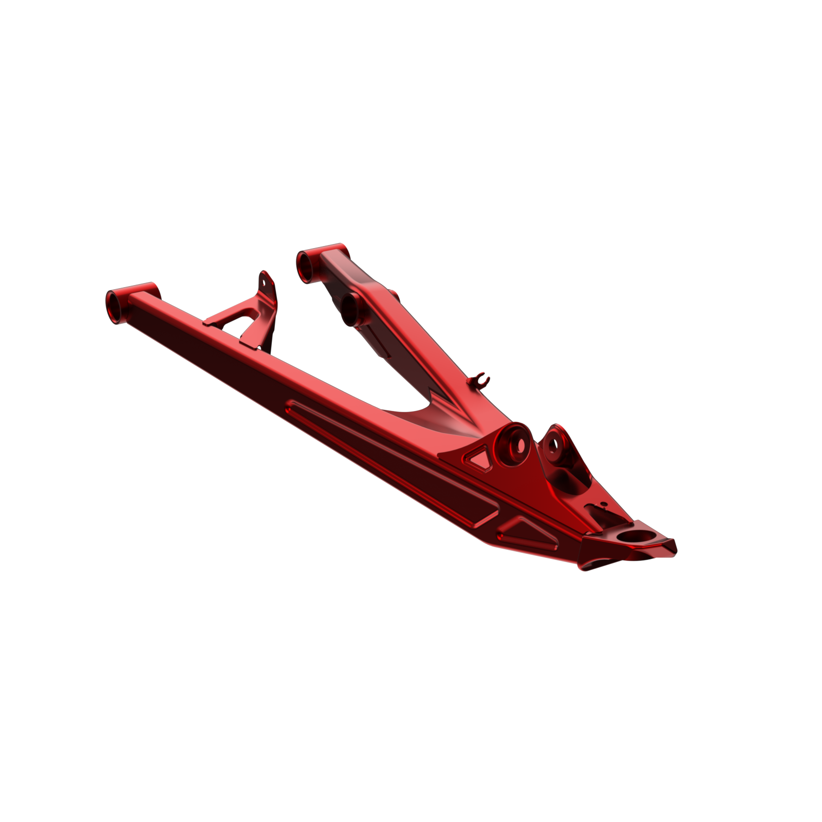Bras de suspension supérieur gauche, rouge magma