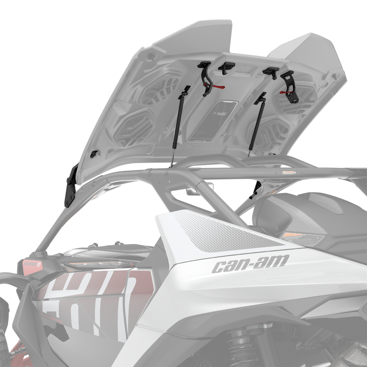 Ensemble inclinable pour toit audio JL pour Can-Am Maverick R