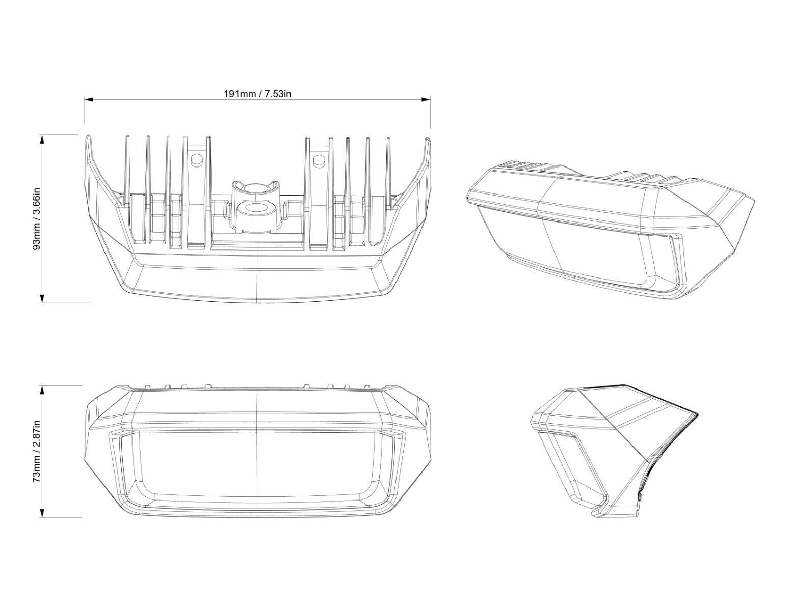 Can-Am Defender Rear LED Light