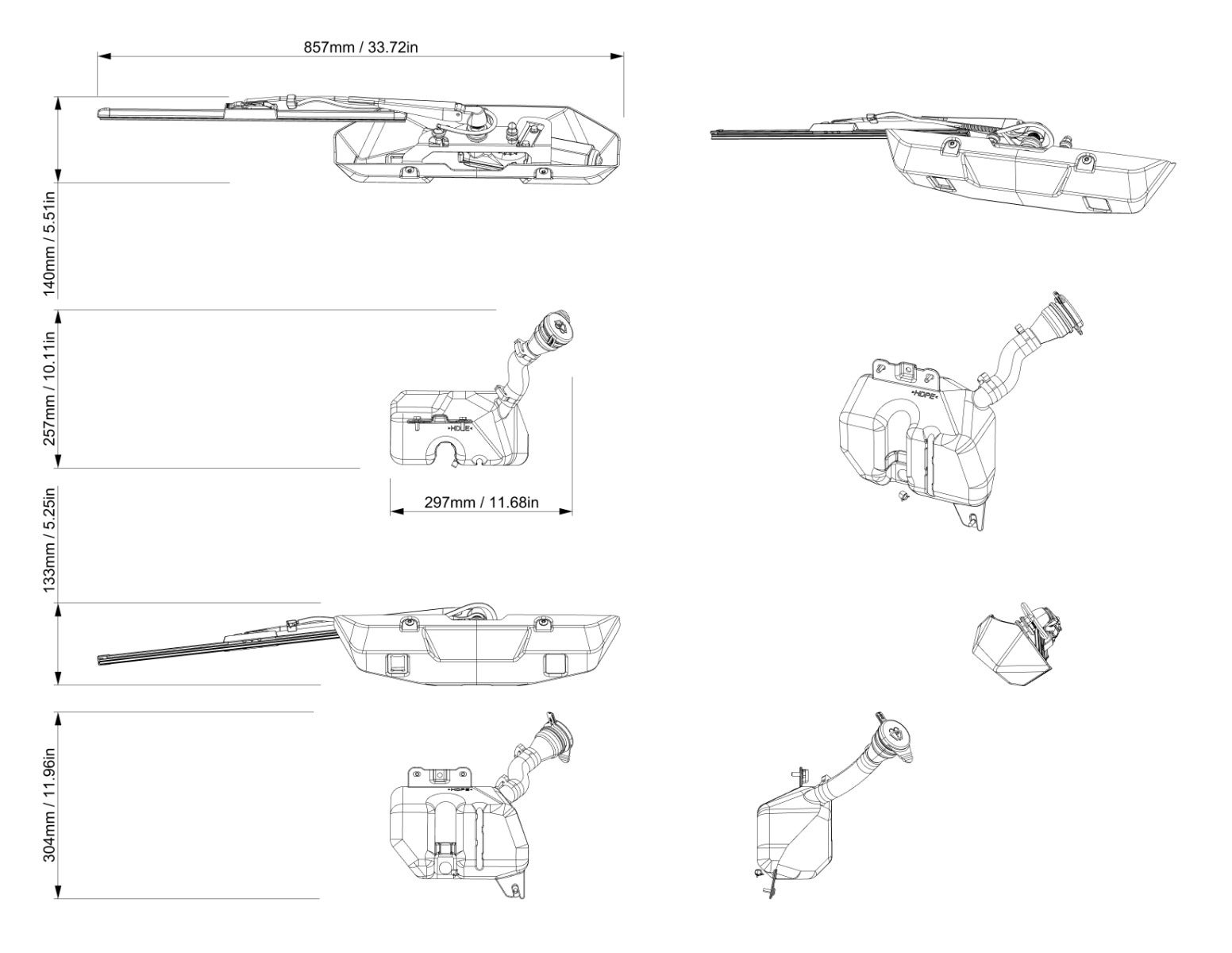 Can-Am Defender SMART Intermittent Wiper & Washer Kit
