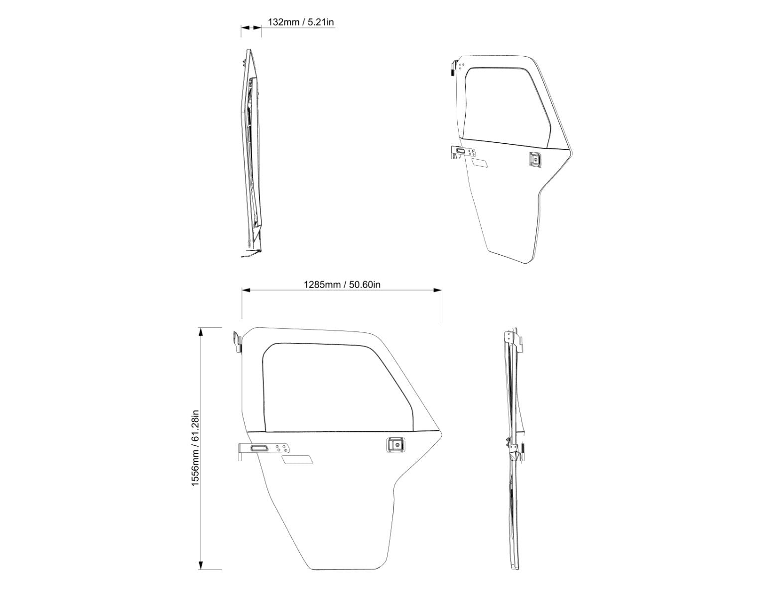 Portes souples pour Can-Am Defender