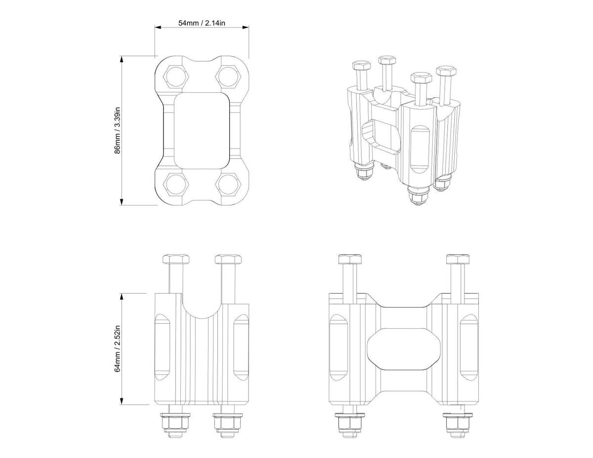 Bloc d'élévation fixe - 38 mm pour Can-Am Outlander