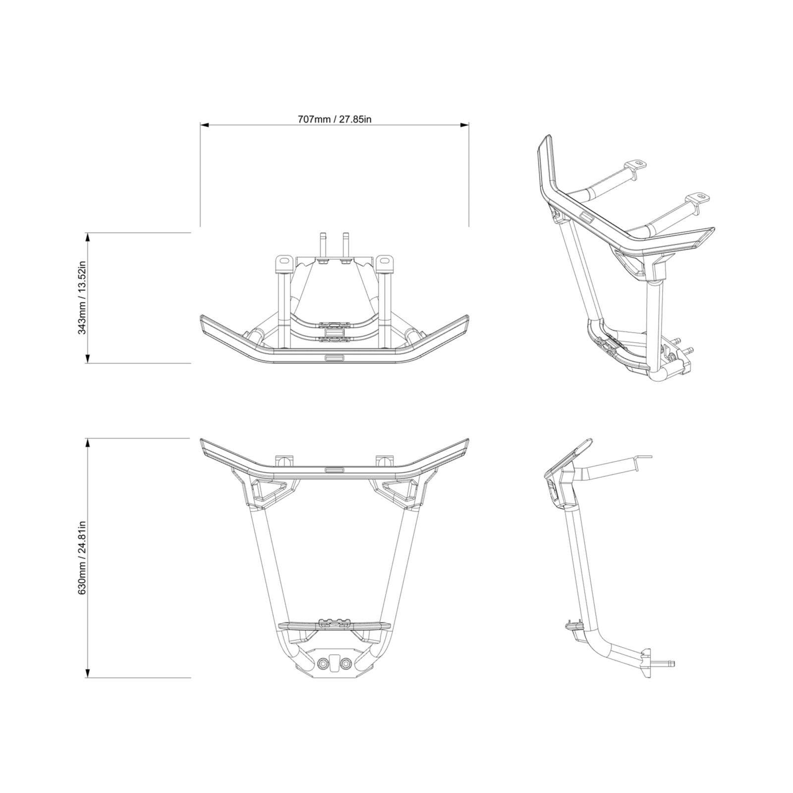 Can-Am Maverick R Desert Rear Bumper