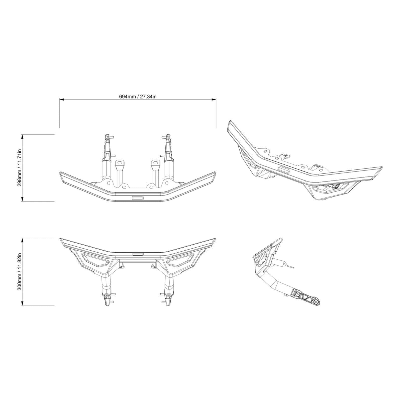 Can-Am Maverick R Desert Front Bumper