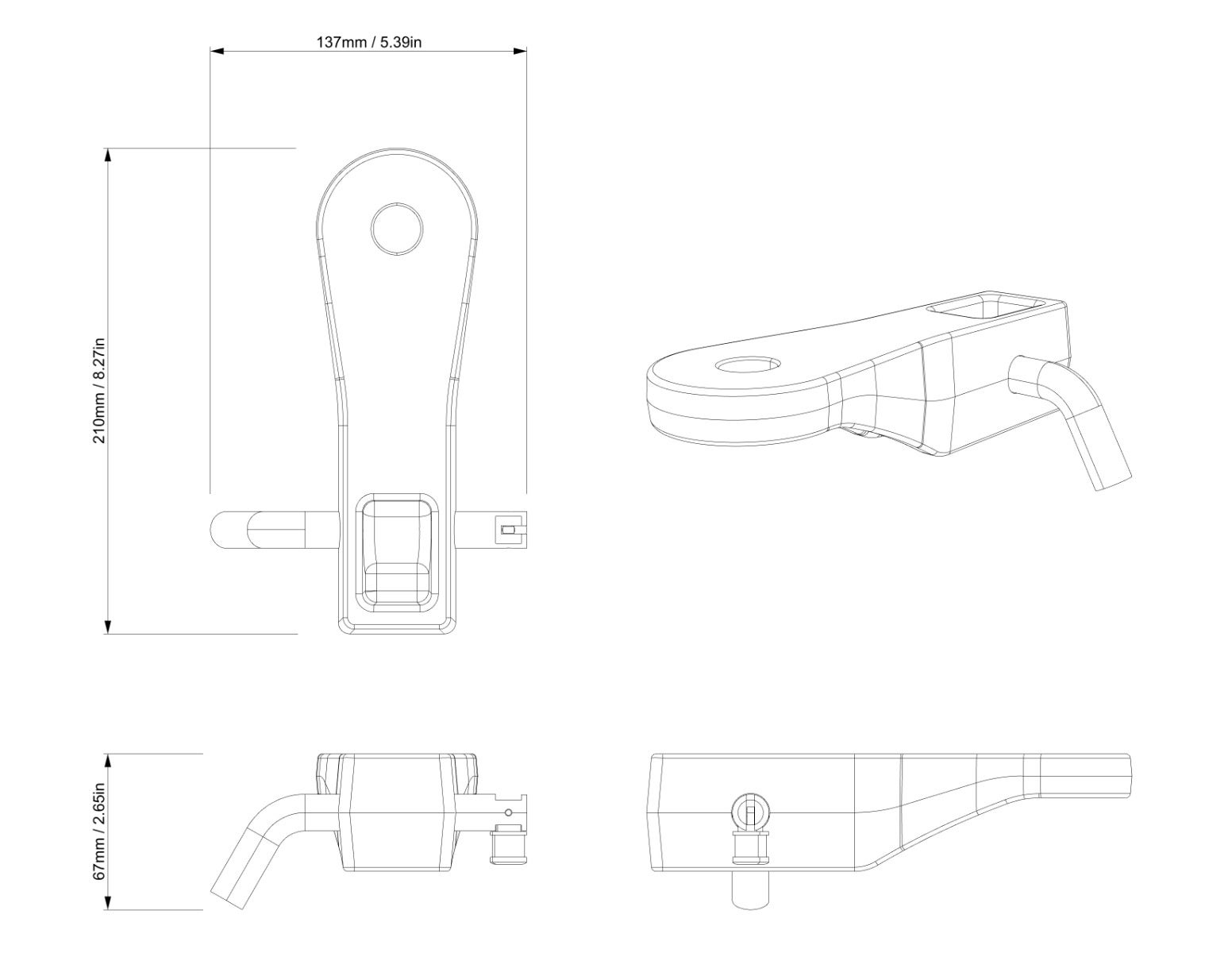 Can-Am Trailer Hitch Ball Mount