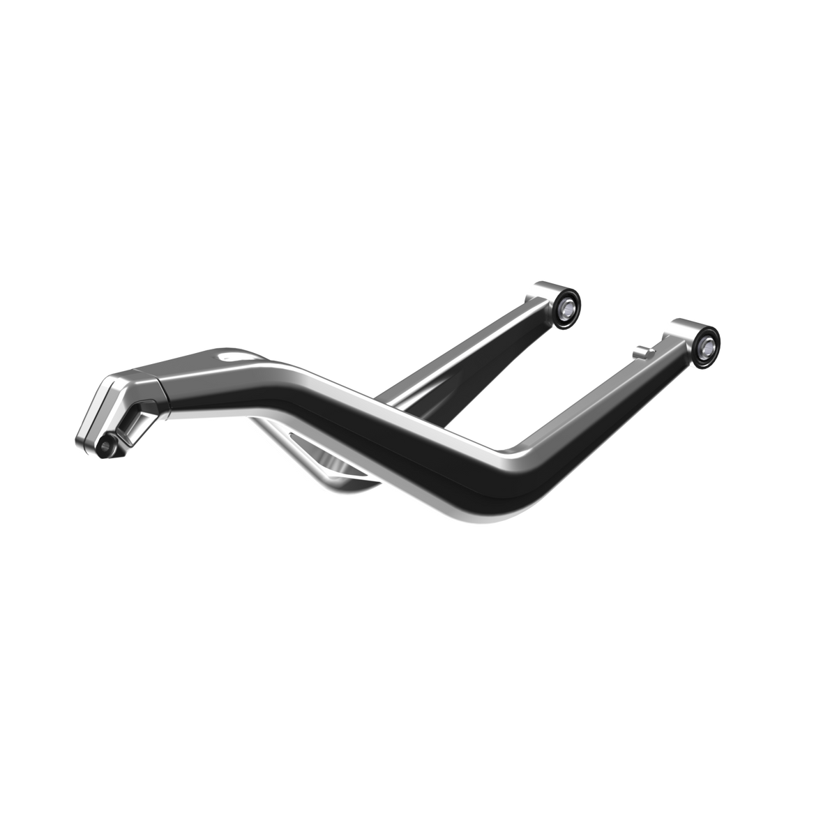 Ensemble de bras de suspension supérieur gauche, hyper argent