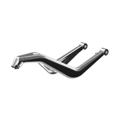 Ensemble de bras de suspension supérieur gauche, hyper argent