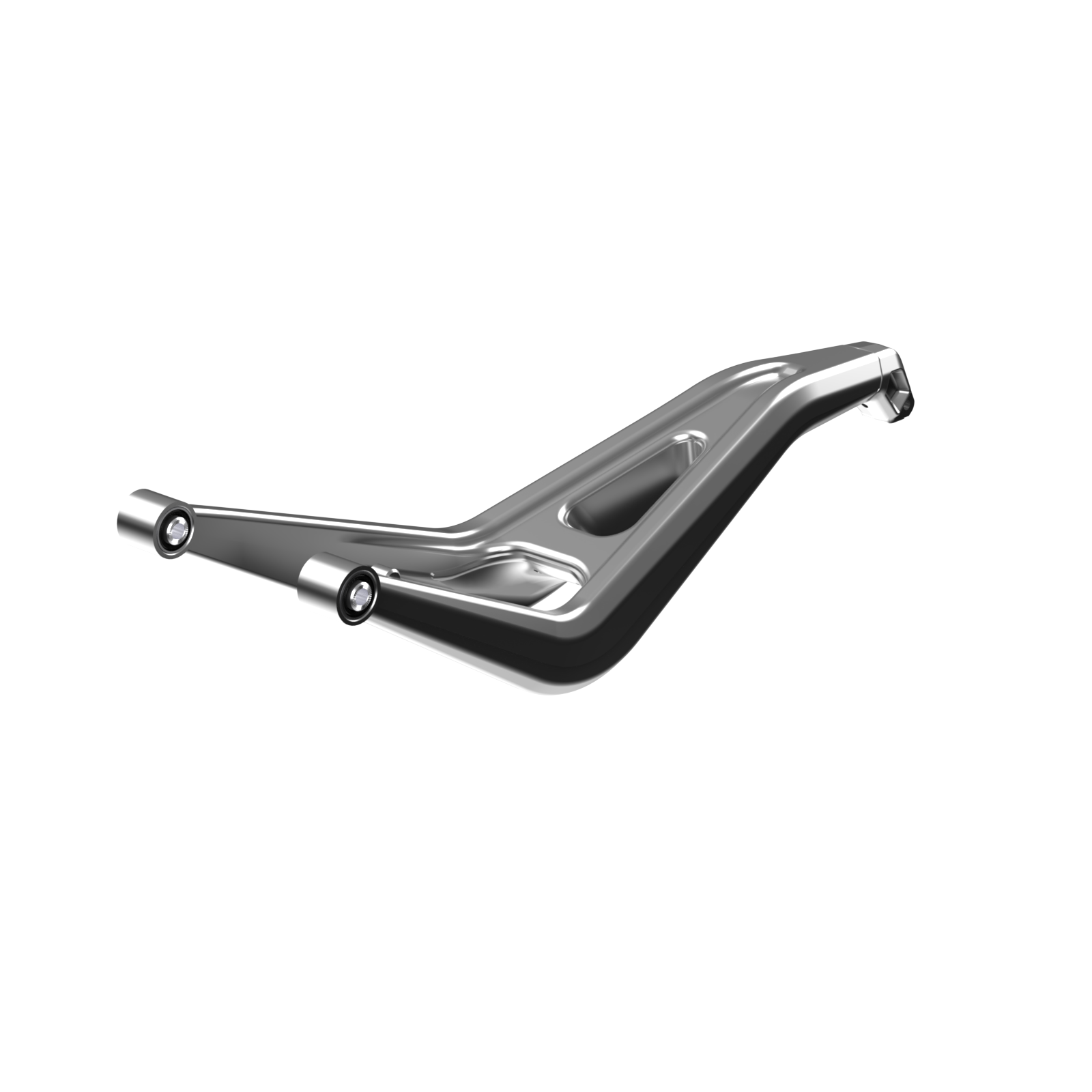 Ensemble de bras de suspension supérieur droit, hyper argent
