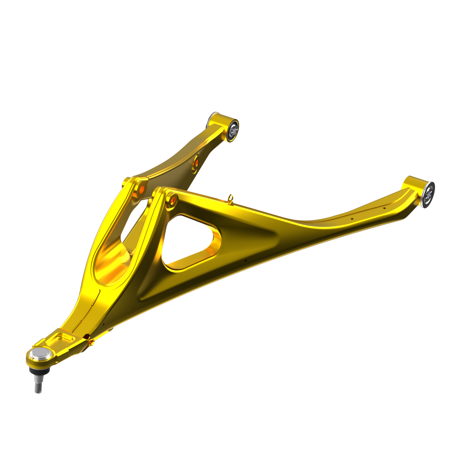 Ensemble de bras de suspension inférieur gauche, jaune neo