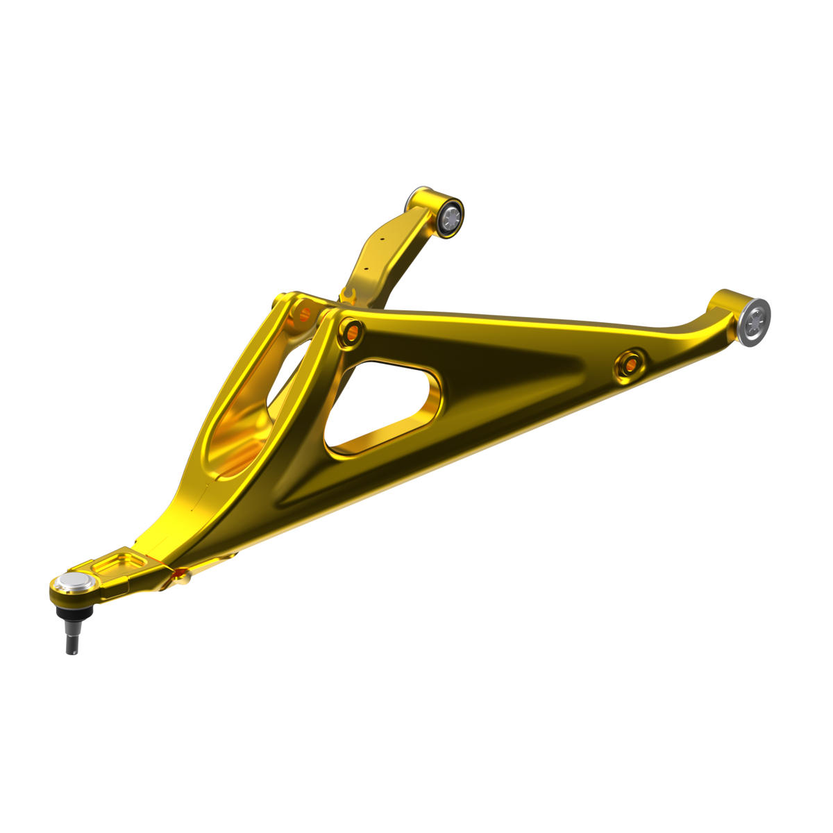 Ensemble de bras de suspension inférieur droit, jaune neo