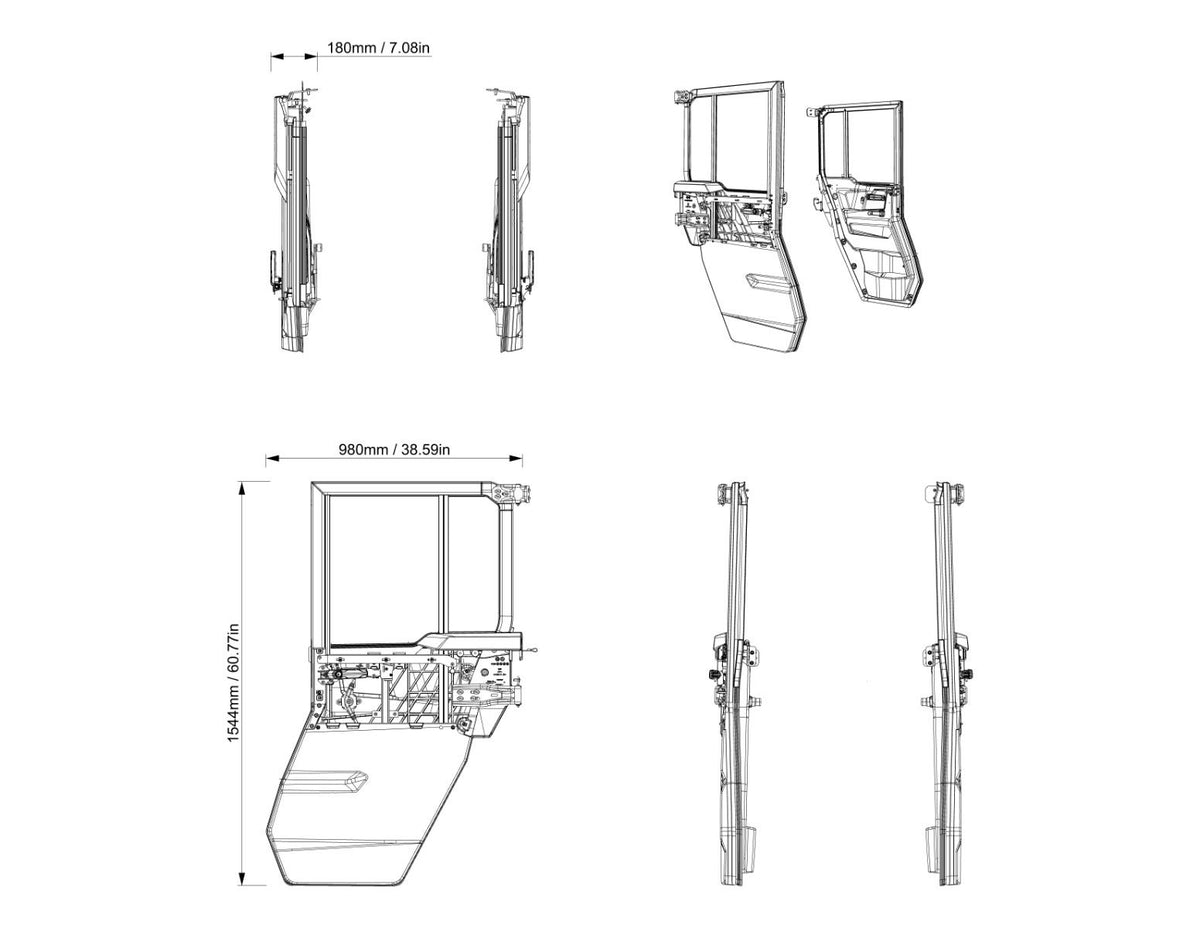 Can-Am Defender Rear Deluxe Full Doors