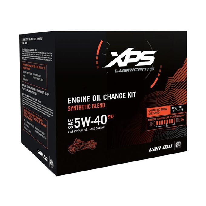 Nécessaire de changement d’huile semi-synthétique 4T 5W-40 pour moteur Rotax 991 (SM5)