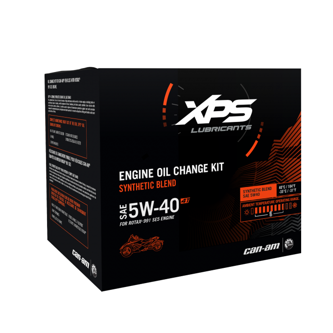 Nécessaire de changement d’huile semi-synthétique 4T 5W-40 pour moteur Rotax 991 (SE5)