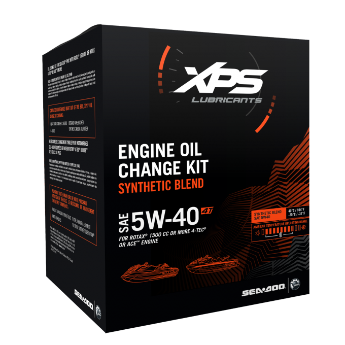 Nécessaire De Changement D’huile Semi-Synthétique 4T 5W-40 pour moteur 1500 cc et plus