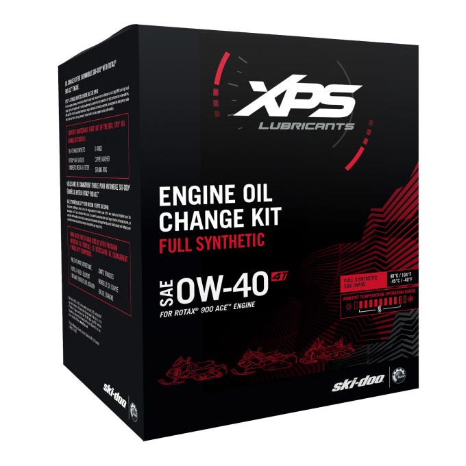 Nécessaire de changement d'huile synthétique 4T 0W-40 pour moteur Rotax 900 ACE