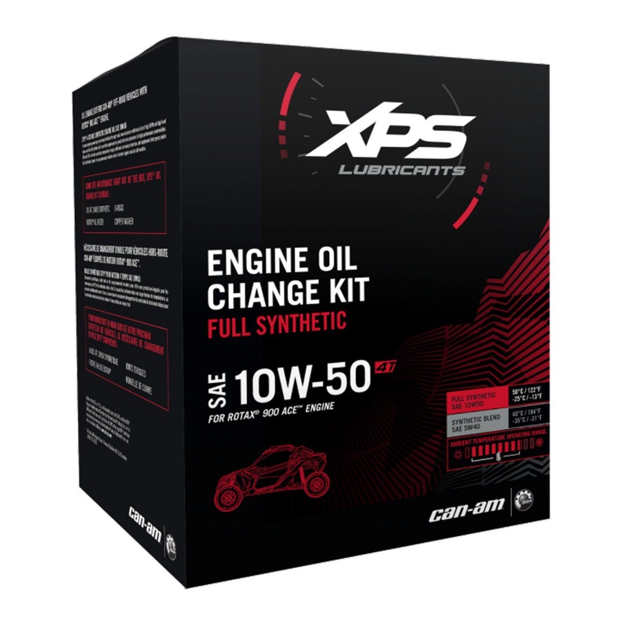 Nécessaire De Changement D'huile Synthétique 4T 10W-50 pour moteur Rotax 900 ACE