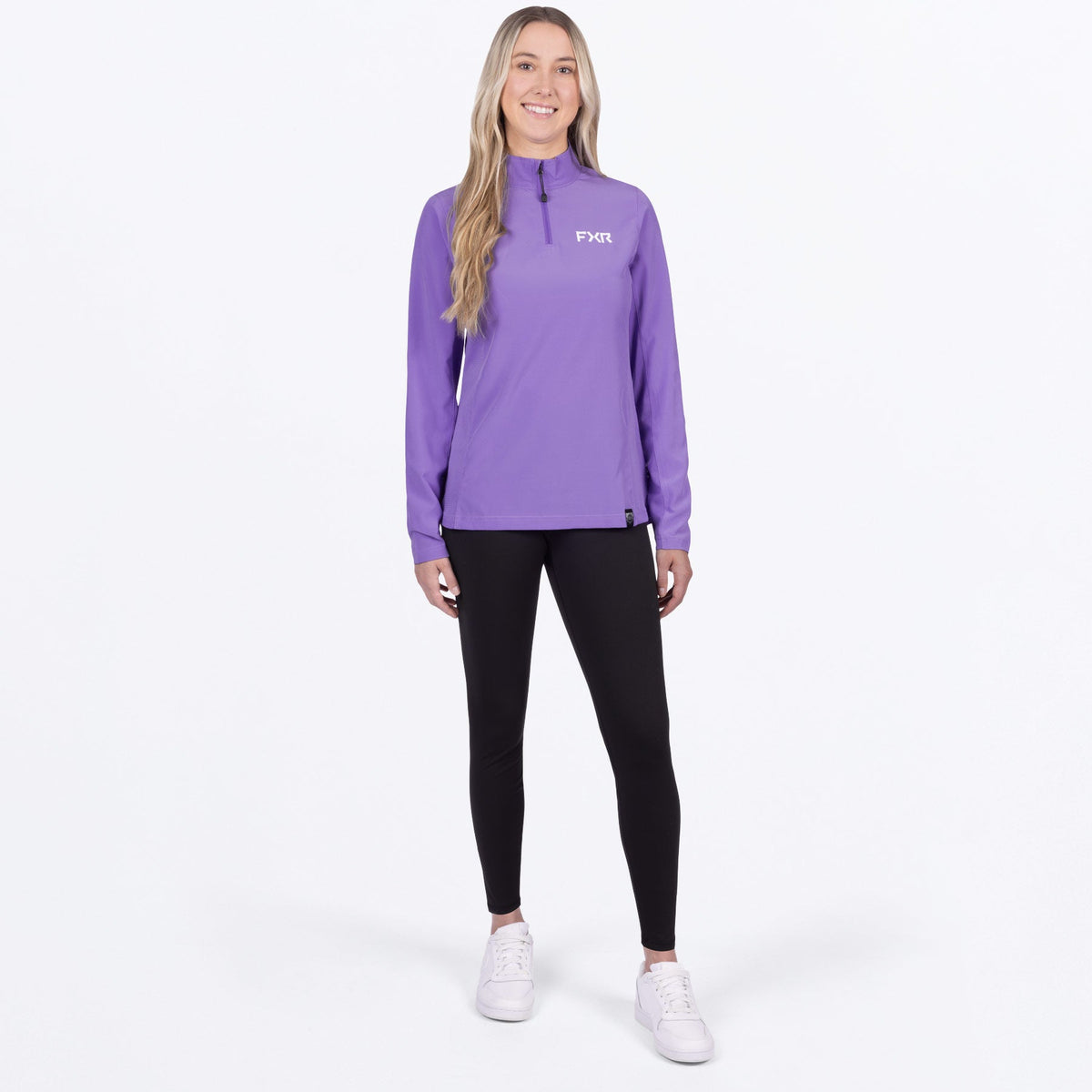 Haut à manches longues UPF Breeze à fermeture éclair 1/4 pour femme