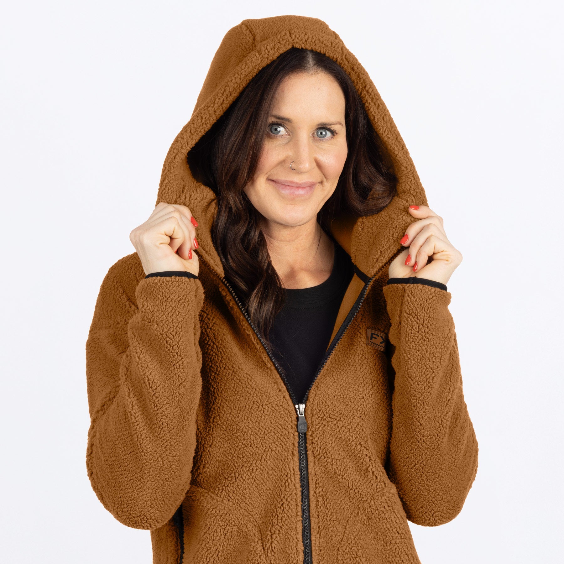 Manteau en Sherpa Sapphire pour femme