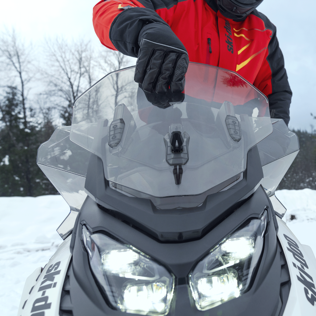 Ski-Doo Windshield Side Deflector Kit