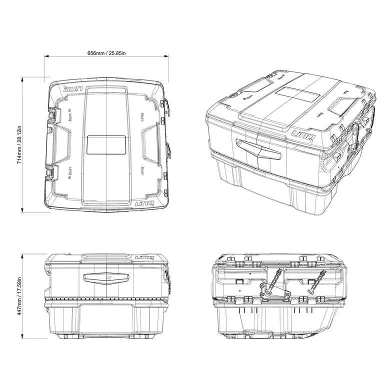 Boîte Cargo Utilitaire HAUT DE GAMME LinQ-135L