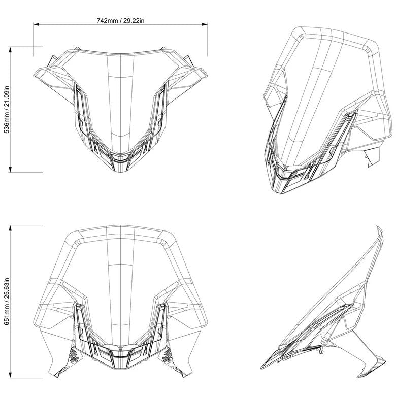 Pare-brise ultra-haut Ski-Doo