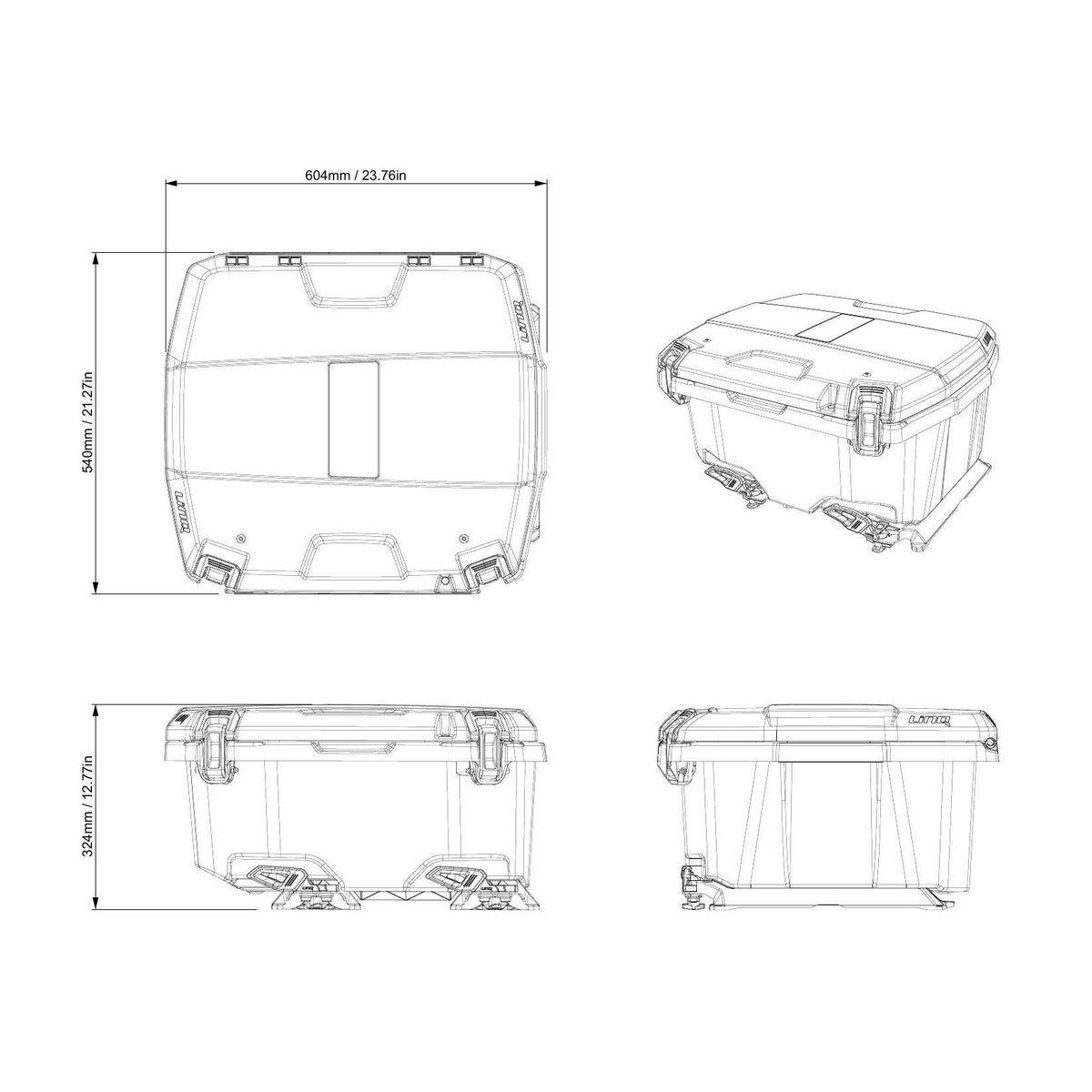 Boîte cargo sport utilitaire LinQ (60 L) Can-Am Defender