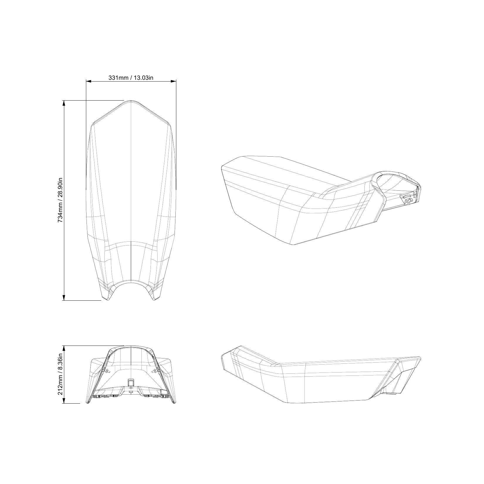 Ski-Doo Siège à profil bas pour sentier