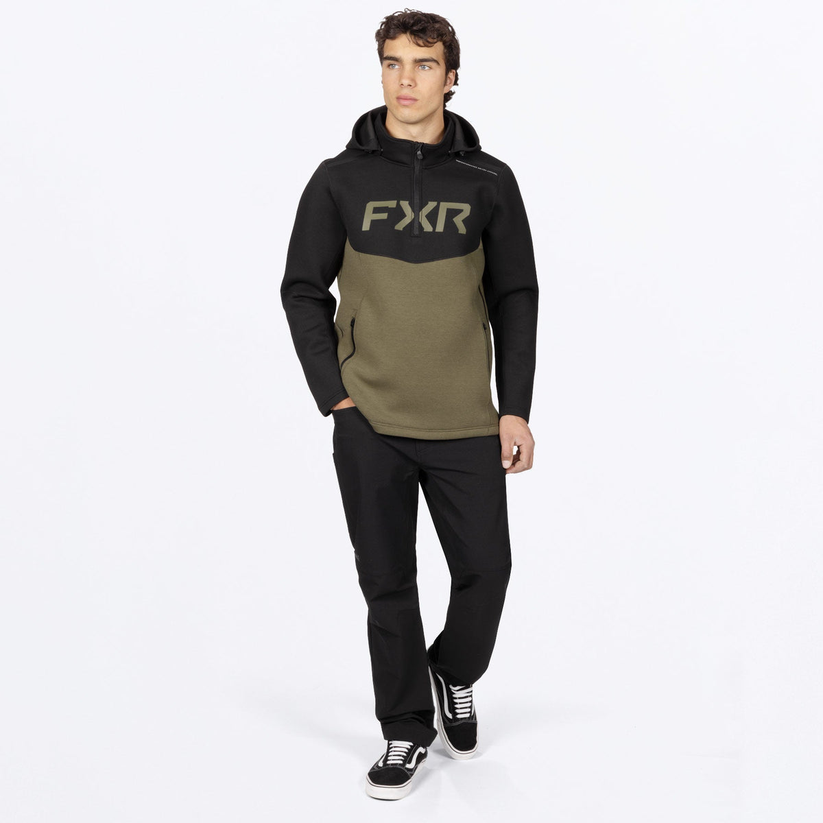 Coton ouaté à capuchon Altitude Tech à fermeture éclair 1/4 pour homme