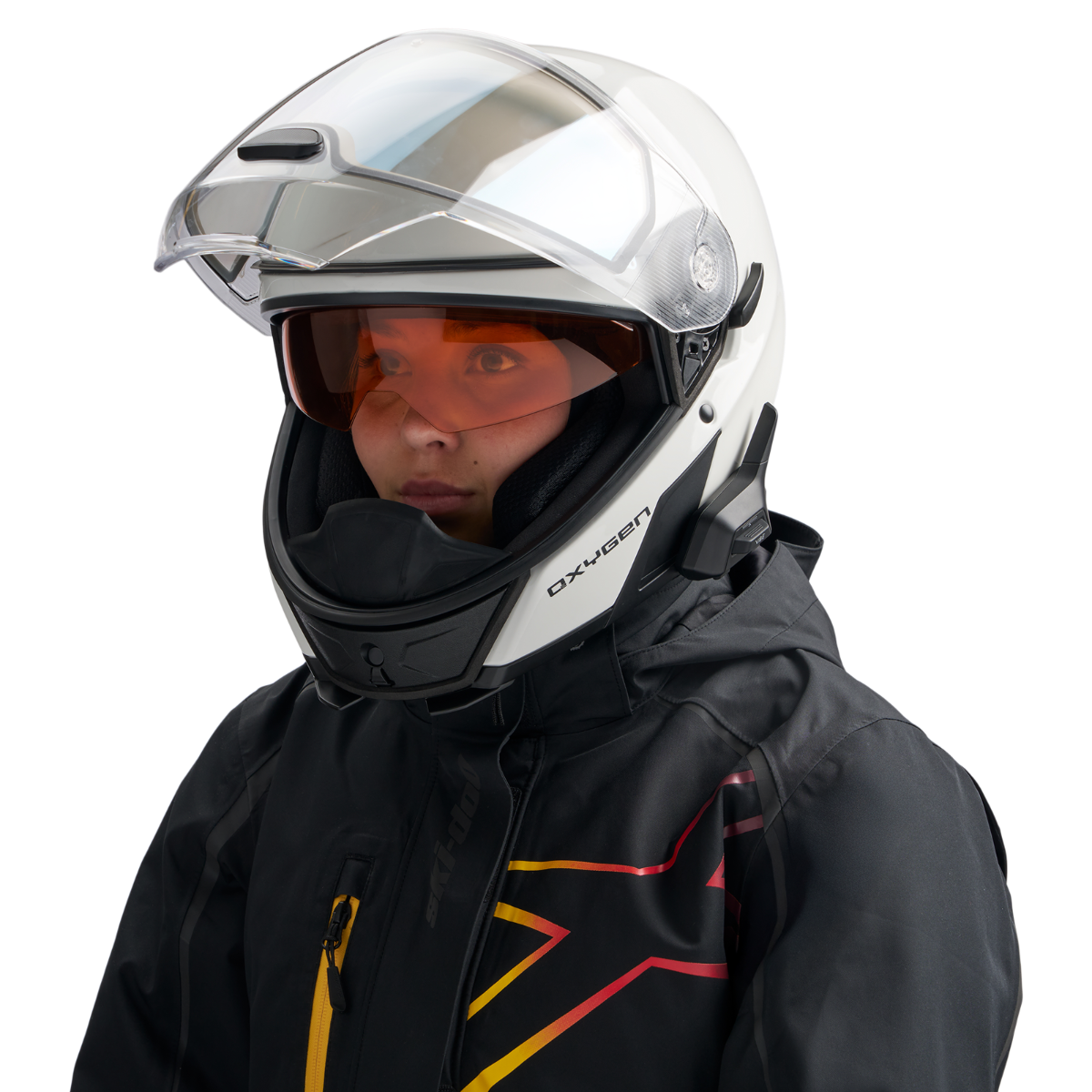 Ski-Doo Oxygen Flow Heated Helmet with Electric Visor (DOT)