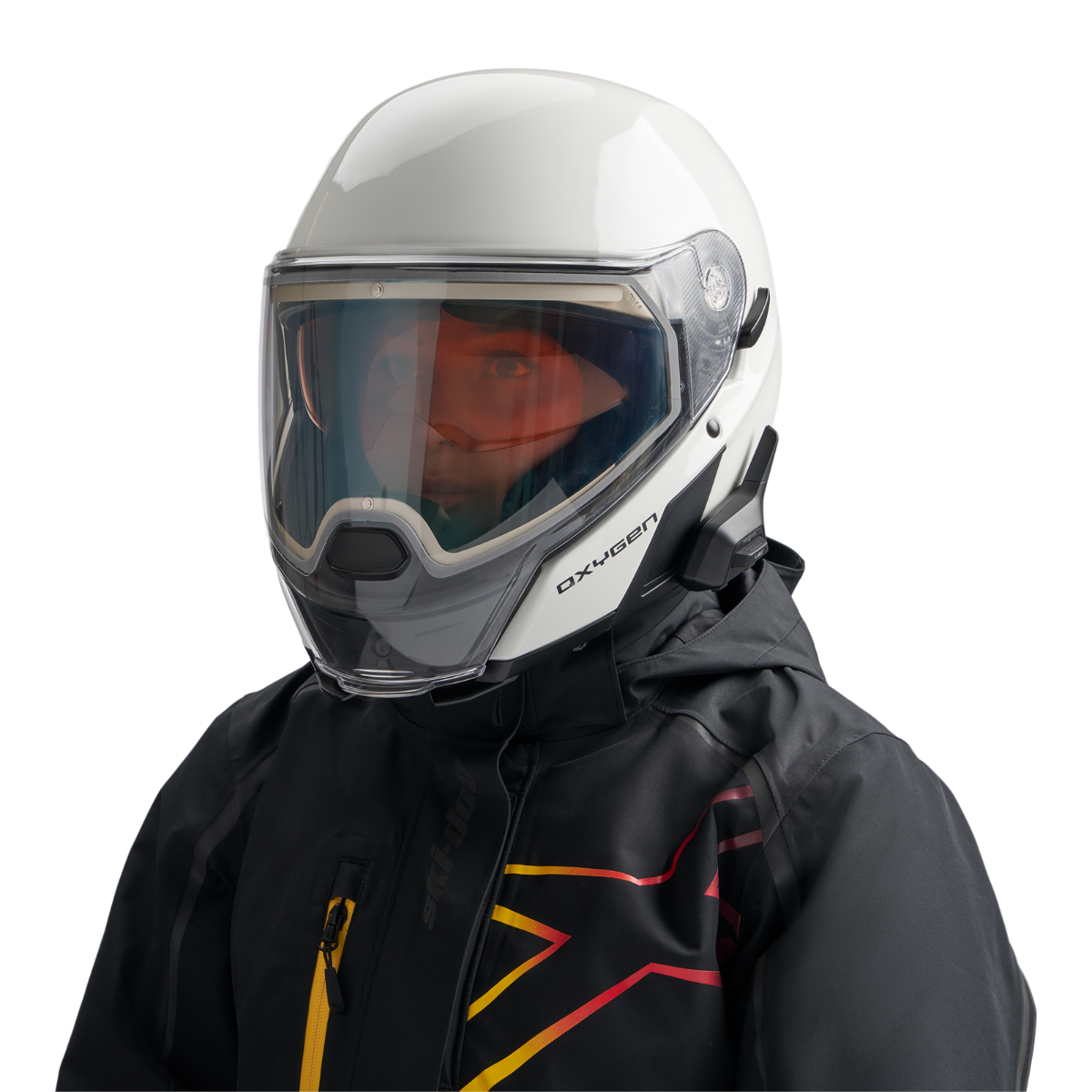 Ski-Doo Oxygen Flow Heated Helmet with Electric Visor (DOT)
