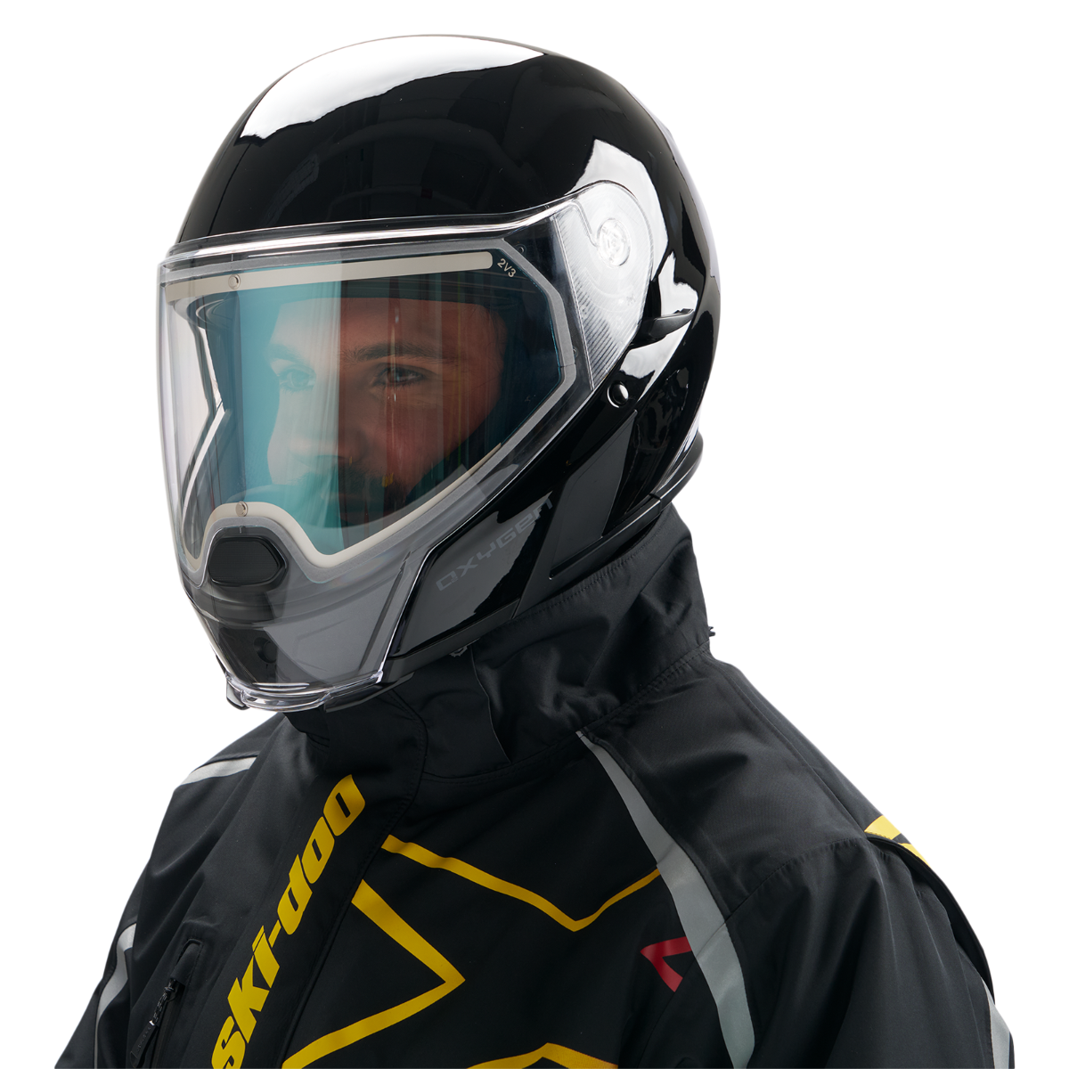 Ski-Doo Oxygen Flow Heated Helmet with Electric Visor (DOT)