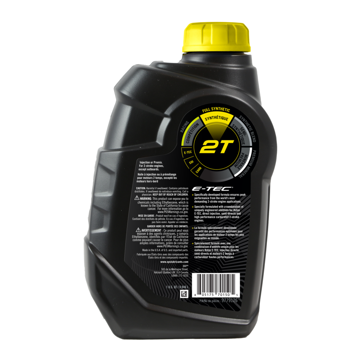 XPS 2T E-TEC Synthetic Oil (1 QT / 0.9 L)*