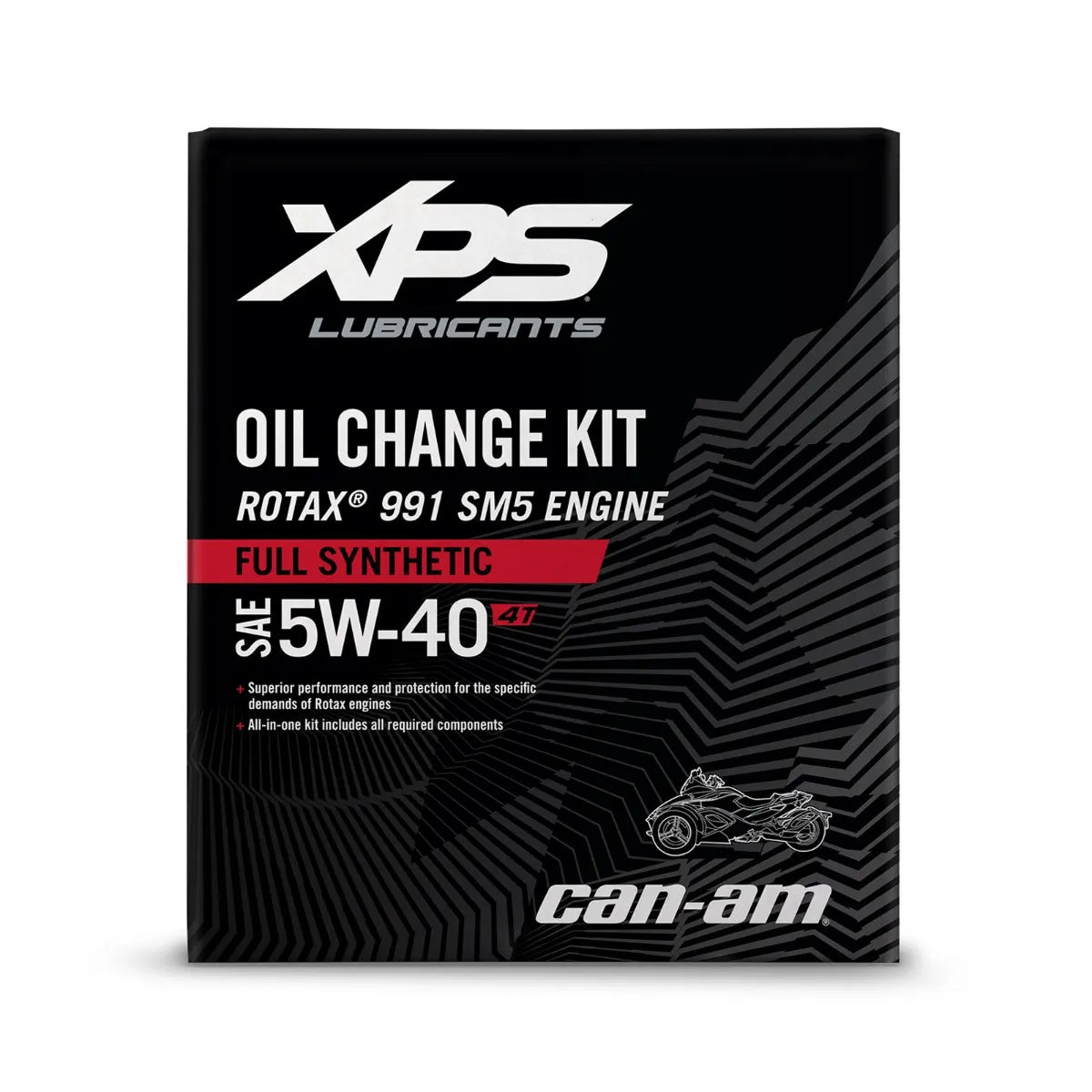 Nécessaire de changement d’huile synthétique 4T 5W-40 pour moteur Rotax 991 (SM5)