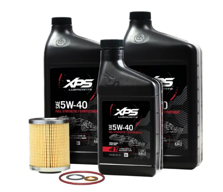 Ensemble de changement d'huile synthétique 4T 5W-40 pour moteur à deux cylindres en V Rotax 500 cc et plus