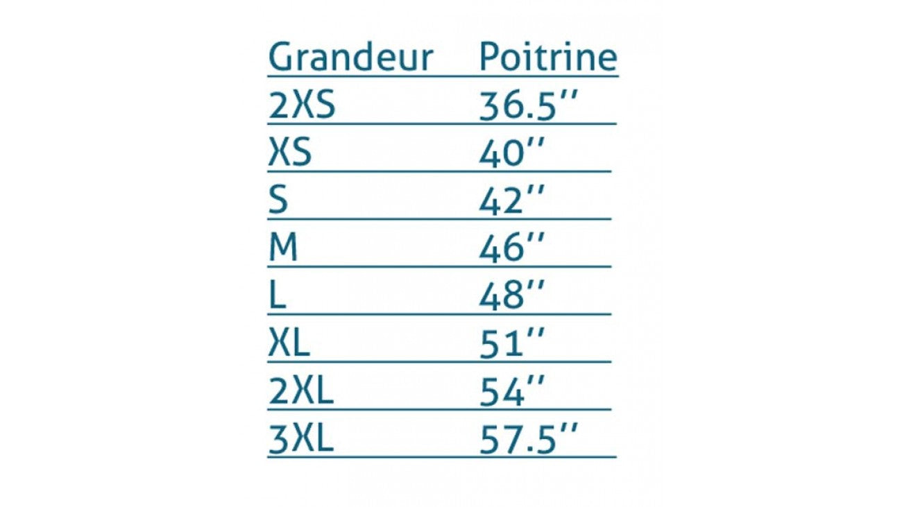 Sous-manteau chauffant unisexe