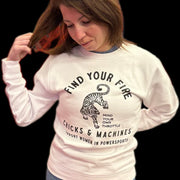 Crew Neck Blanc – Find Your Fire