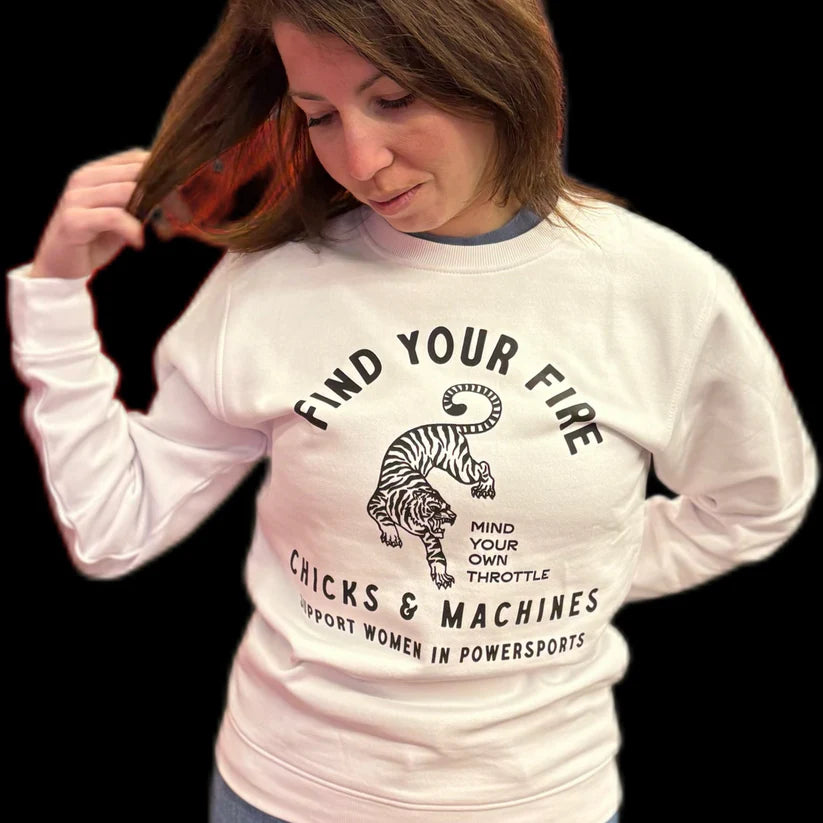 Crew Neck Blanc – Find Your Fire