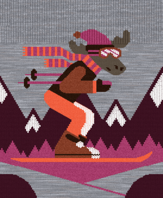 Smartwool Mountain Moose - Bas Ski Enfants
