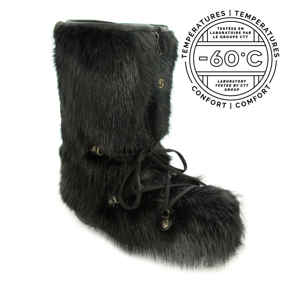 Fourrures Grenier - Black Beaver Boot Adult