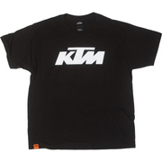 KTM Logo Tee Black - Men's Cotton-Polyester Lifestyle T-Shirt