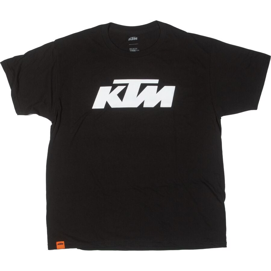KTM Logo Tee Black - Men's Cotton-Polyester Lifestyle T-Shirt