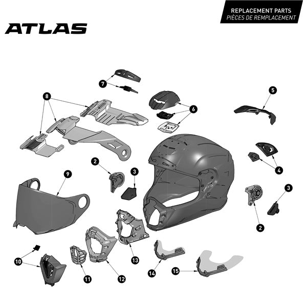CKX Palette pour casque Atlas