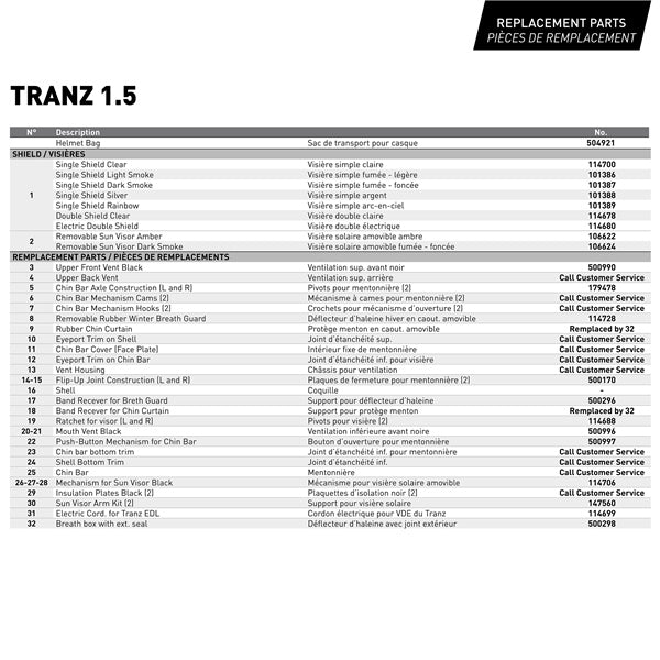 CKX Casque Modulaire Tranz 1.5 AMS Solid