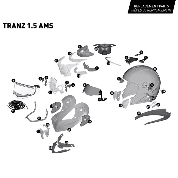 CKX Casque Modulaire Tranz 1.5 AMS Cyber
